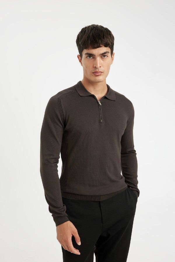 DEFACTO DEFACTO Standard Fit Polo Neck Sweater