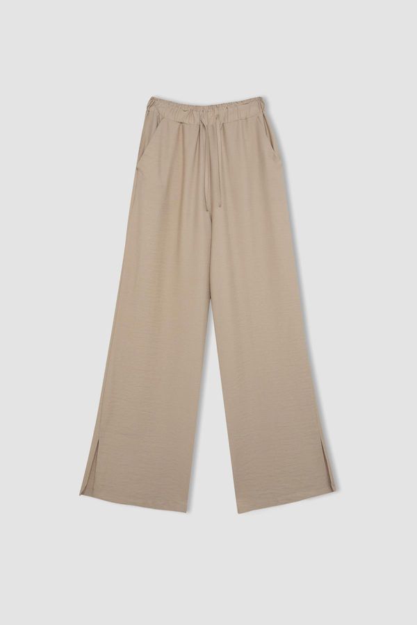 DEFACTO DEFACTO Wide Leg Wide Leg Linen Look Trousers