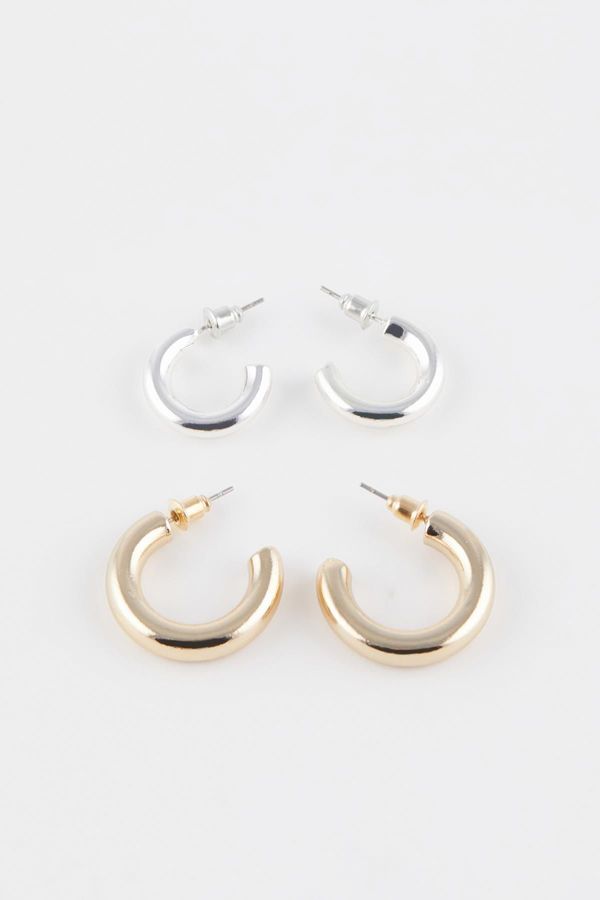 DEFACTO DEFACTO Women's 2-Piece Hoop Earrings