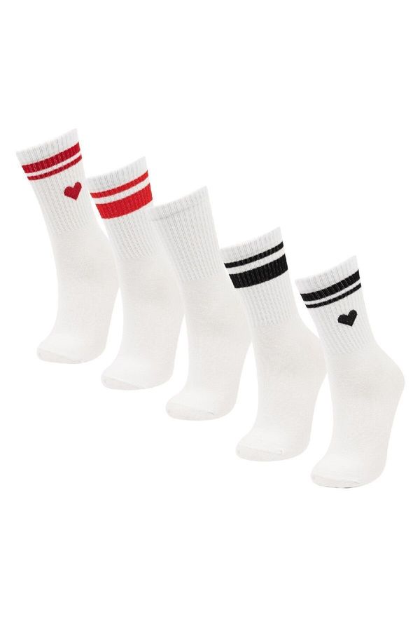 DEFACTO DEFACTO Women's 5-Pack Cotton Long Socks