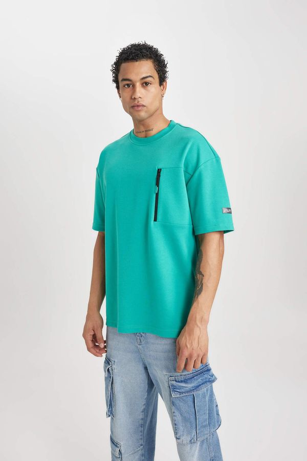 DEFACTO DeFactoFit Oversize Fit Crew Neck Printed T-Shirt