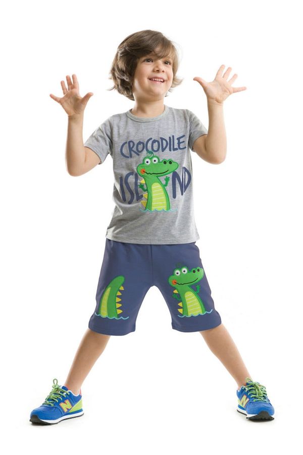 Denokids Denokids Crocodile Island Boy's T-shirt Shorts Set