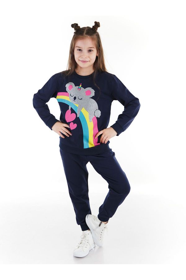 Denokids Denokids Glitter Koala Girl's Winter Tracksuit Set