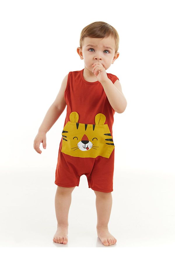 Denokids Denokids Little Tiger Baby Boy Cotton Summer Rompers