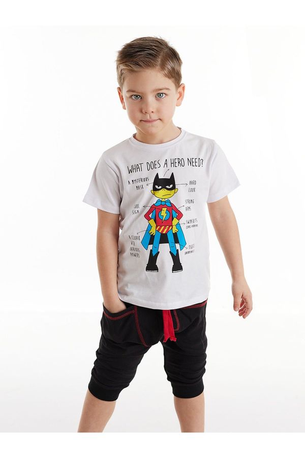 Denokids Denokids Need Hero Boys T-shirt Capri Shorts Set