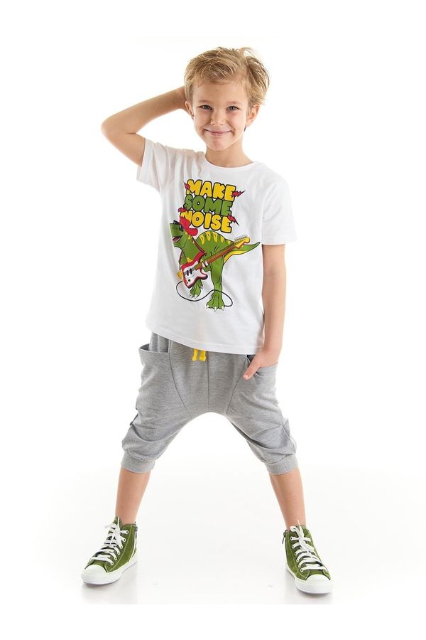Denokids Denokids Noise Boy T-shirt Capri Shorts Set