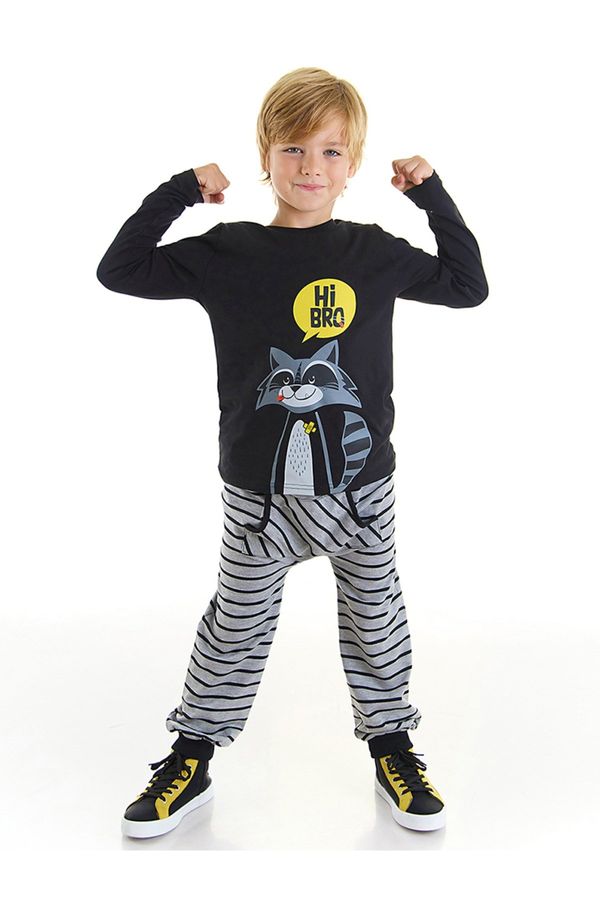 Denokids Denokids Raccoon Boys T-shirt Pants Set