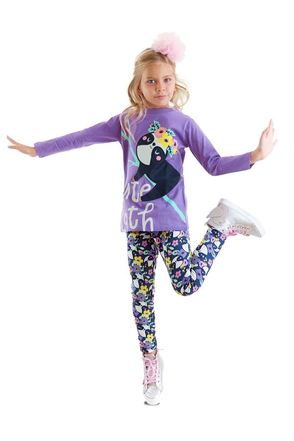 Denokids Denokids Sloth Girl's Tunic Tights Set