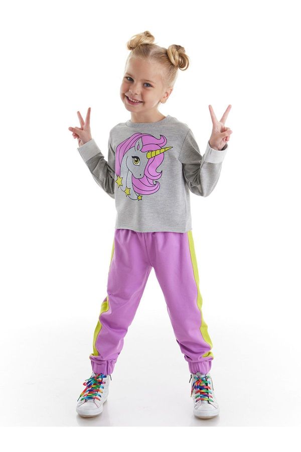 Denokids Denokids Unicorn Lilac Girl's Tracksuit Set