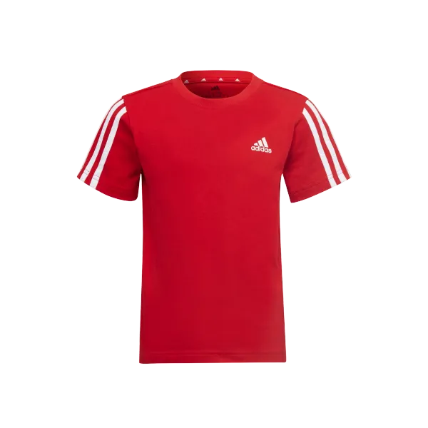 Adidas Dětské tričko adidas  Essentials 3-Stripes Tee Vivid Red