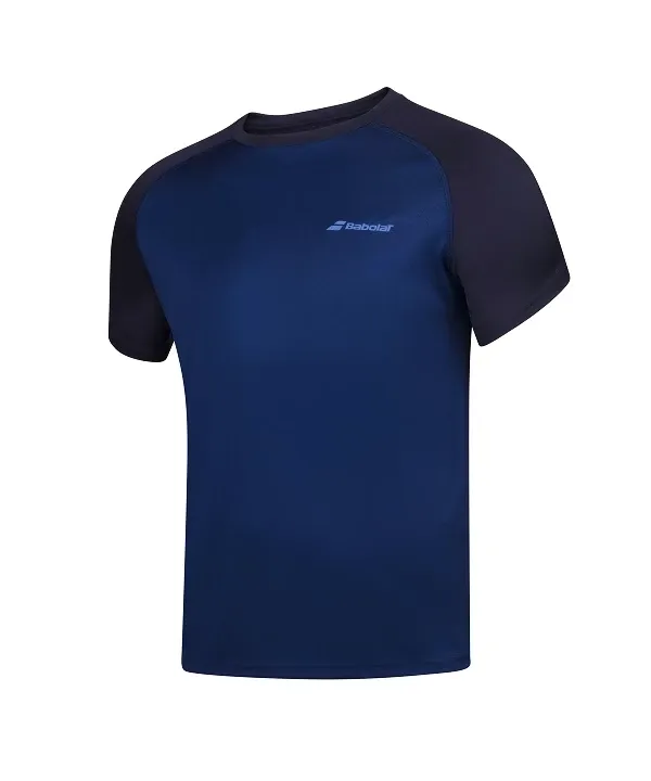 Babolat Dětské tričko Babolat  Play Club Crew Neck Tee Estate Blue 8 - 10 let