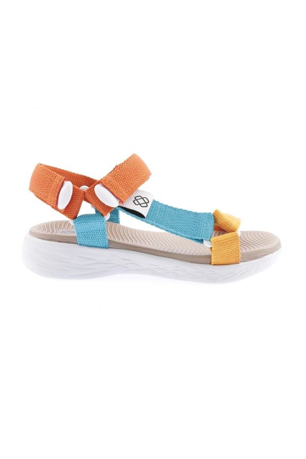 DGN DGN 103-23y Women's Taped Velcro Sandals Multi