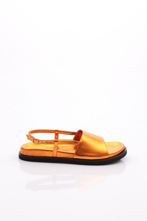 DGN DGN 3015 Women's Thick Strap Sandals Orange Signora