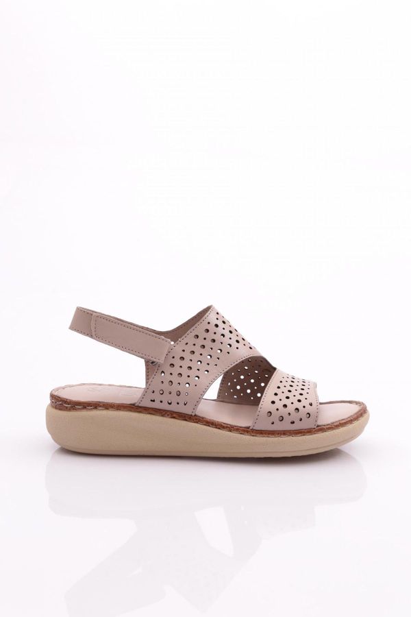 DGN DGN 323 Women's Hole Patterned Ankle Sandals