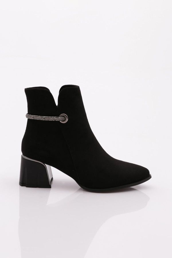 DGN DGN 401 Women's Heeled Boots Black Suede