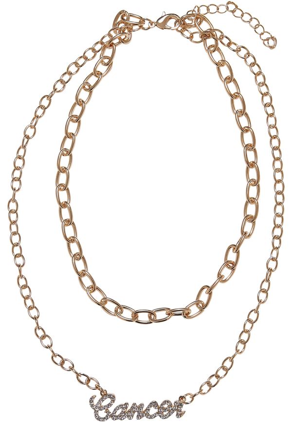 Urban Classics Accessoires Diamond Zodiac Golden Necklace Cancer