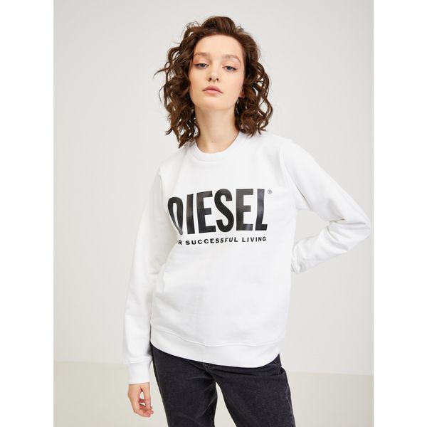 Diesel Diesel Sweatshirt - F-ANGS-ECOLOGO SWEAT-SHIR white