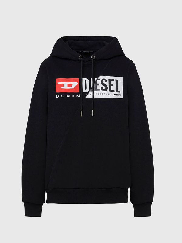 Diesel Diesel Sweatshirt - FANGHOODCUTY SWEATSHIRT black