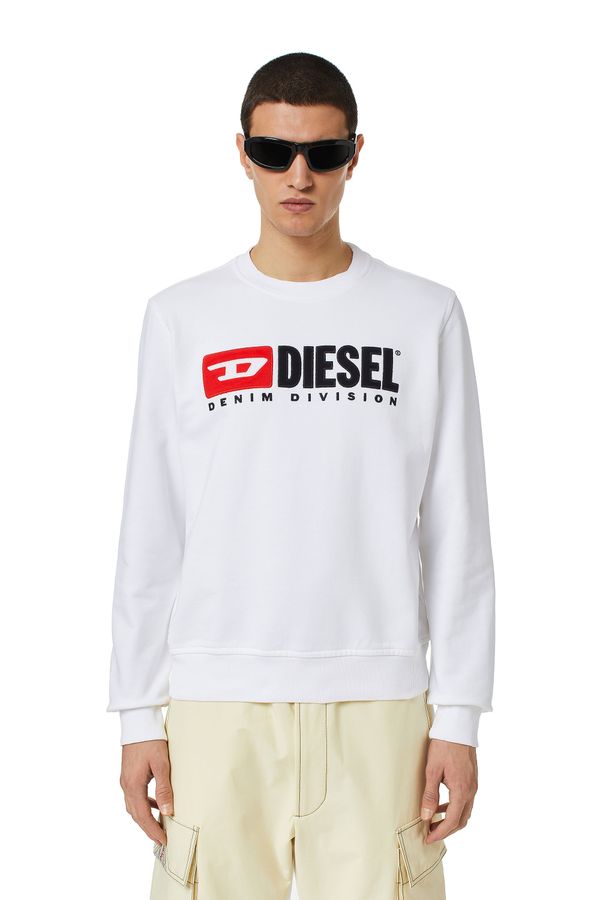Diesel Diesel Sweatshirt - S-GINN-DIV SWEAT-SHIRT white
