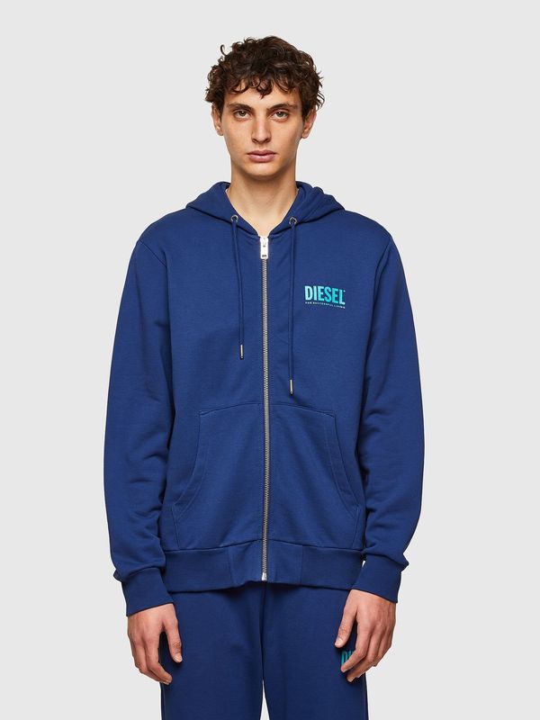 Diesel Diesel Sweatshirt - SGIRKHOODZIPLOGO SWEATSHIRT blue