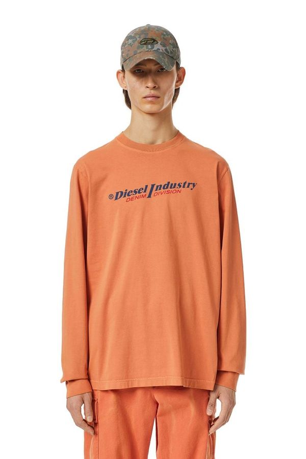 Diesel Diesel Sweatshirt- T-JUST-LS-IND T-SHIRT orange