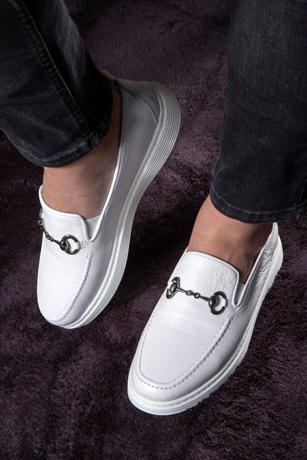 Ducavelli Ducavelli Anchor Genuine Leather Men's Casual Shoes, Loafers, Light Shoes, Summer Shoes.