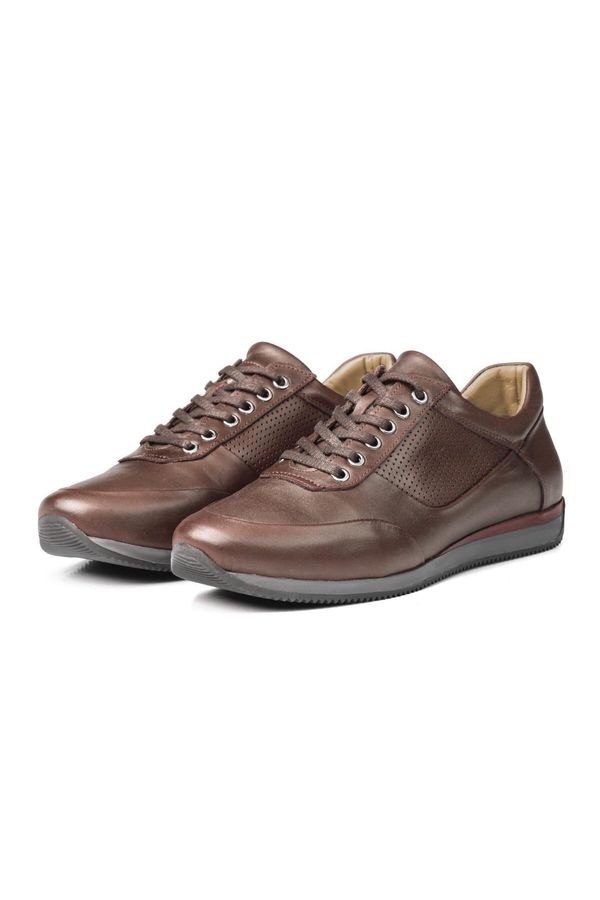 Ducavelli Ducavelli Lion Point Men's Casual Shoes From Genuine Leather With Plush Sheepskin Brown.