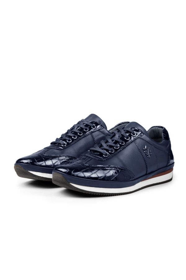 Ducavelli Ducavelli Marvelous Genuine Leather Men's Casual Shoes Navy Blue