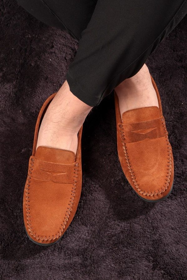 Ducavelli Ducavelli Naran Genuine Leather Men's Casual Shoes, Loafers, Lightweight Shoes, Suede Shoes.