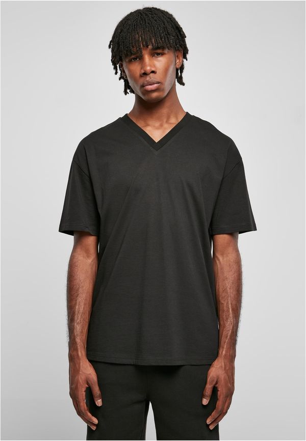 UC Men Eco-friendly oversized V-neck T-shirt black