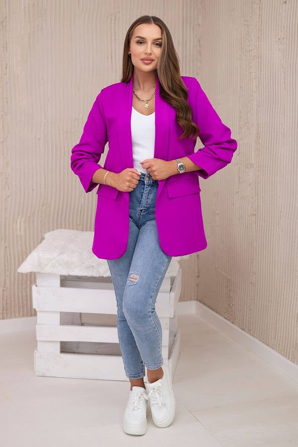 Kesi Elegant blazer with lapels purple