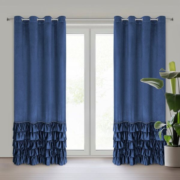 Eurofirany Eurofirany Unisex's Drape 454020 Navy Blue