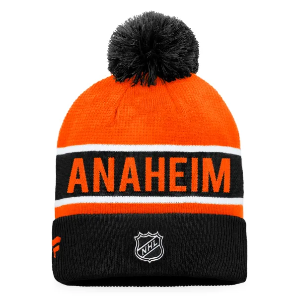 Fanatics Fanatics Authentic Pro Game & Train Cuffed Pom Knit Anaheim Ducks Winter Hat