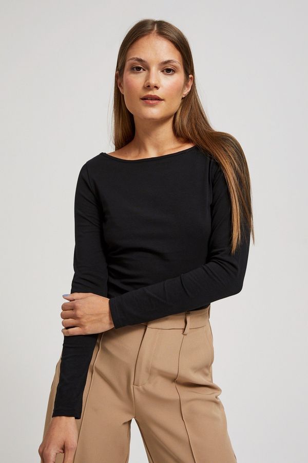 Moodo Fitted blouse with long sleeves