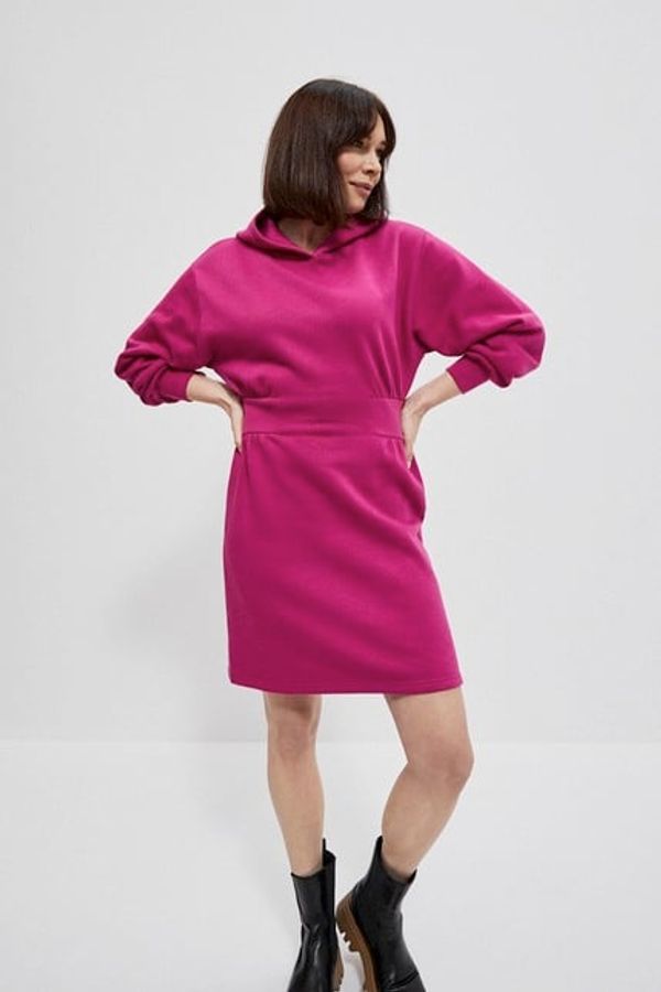 Moodo Fitted dress with a hood