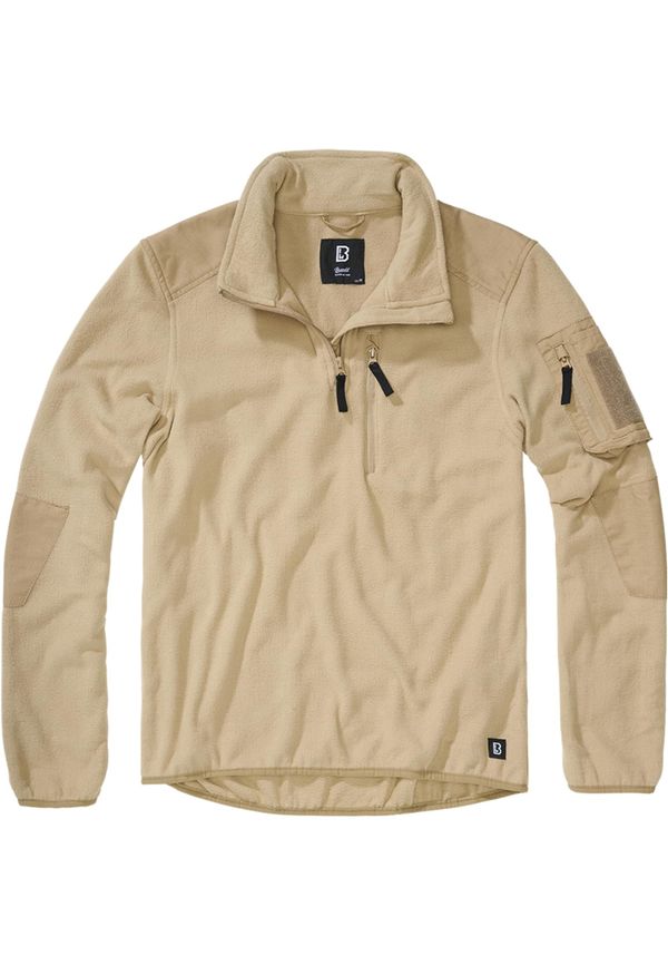 Brandit Fleece Troyer Ripstop Camel