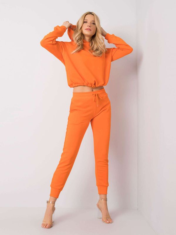 Fashionhunters Fluo orange sweatshirt