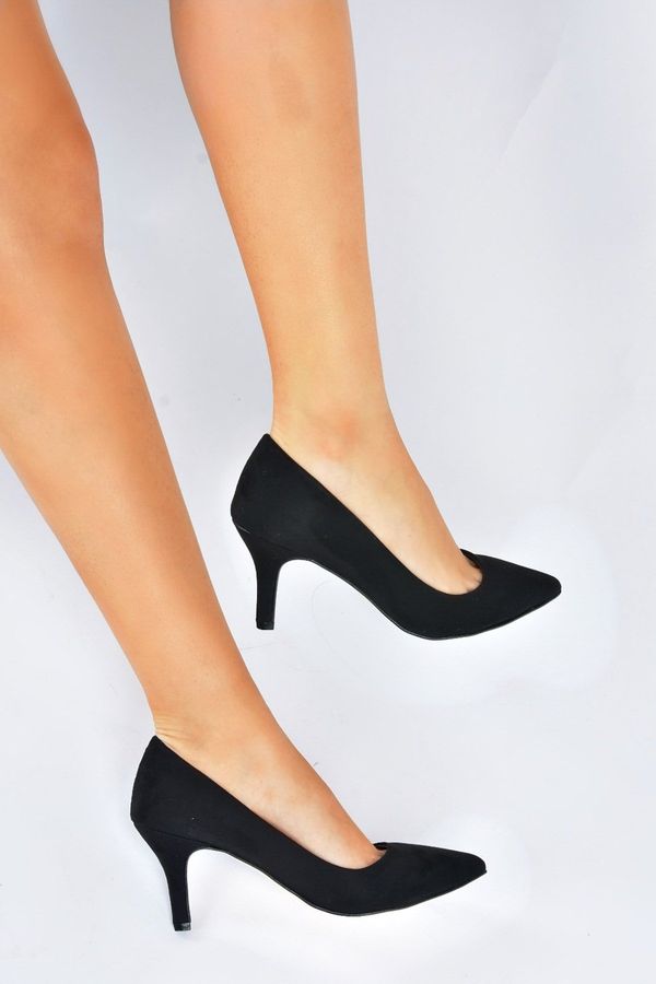 Fox Shoes Fox Shoes Black Suede Women's Thin Heeled Stiletto