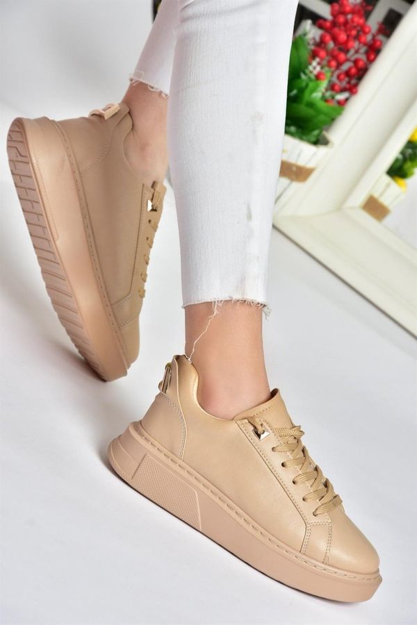 Fox Shoes Fox Shoes Nude Women's Thick Soled Sports Shoes Sneakers