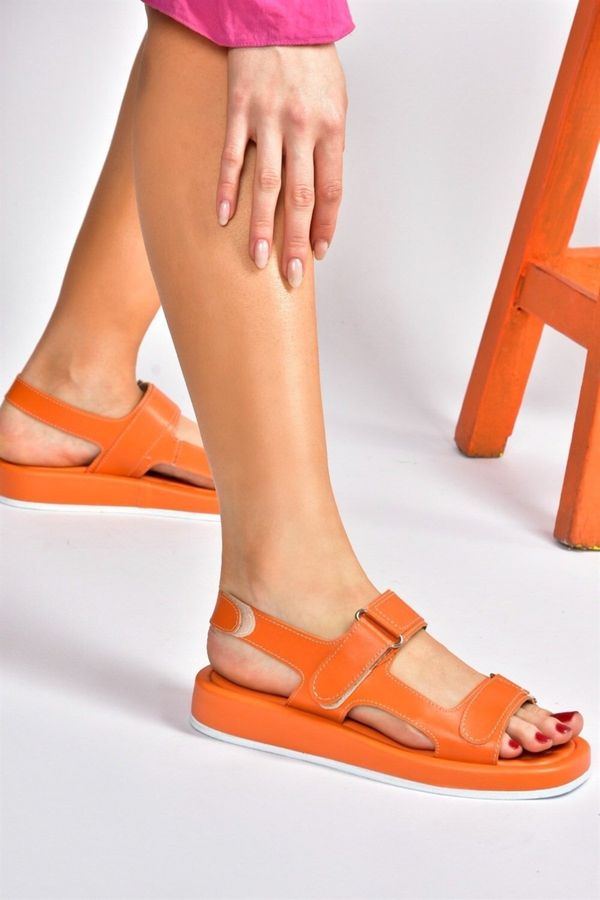Fox Shoes Fox Shoes Orange Women's Daily Velcro Sandal Sandals