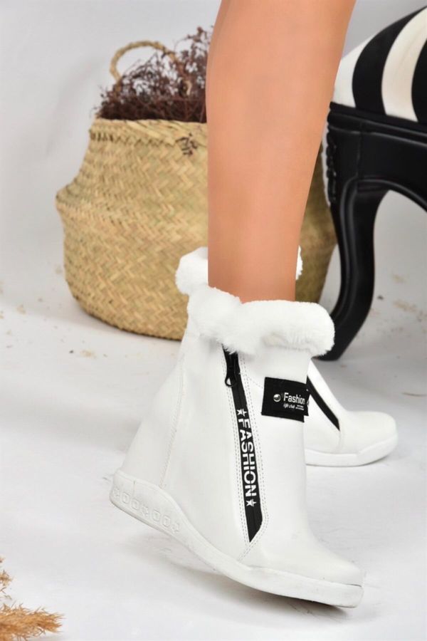 Fox Shoes Fox Shoes White Women's Hidden Heel Boots