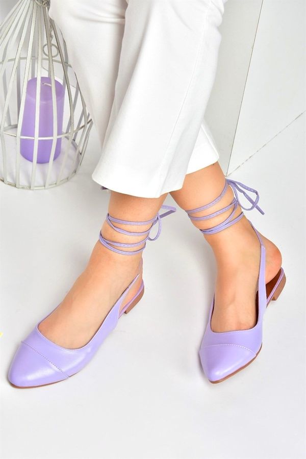 Fox Shoes Fox Shoes Women's Lilac Tied Ankle Flats shoes
