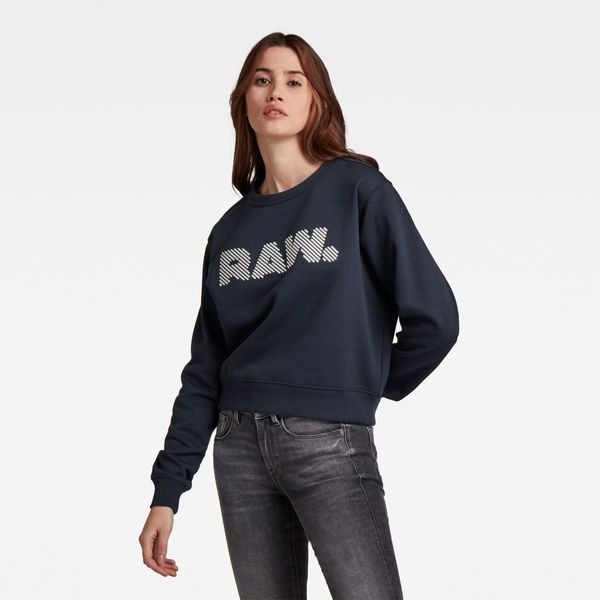 G Star G-STAR Sweatshirt - Heavy sherland sweat r dark blue