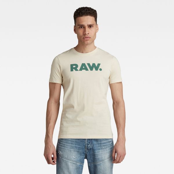 G Star G-STAR T-shirt - RAW. Slim R T Beige