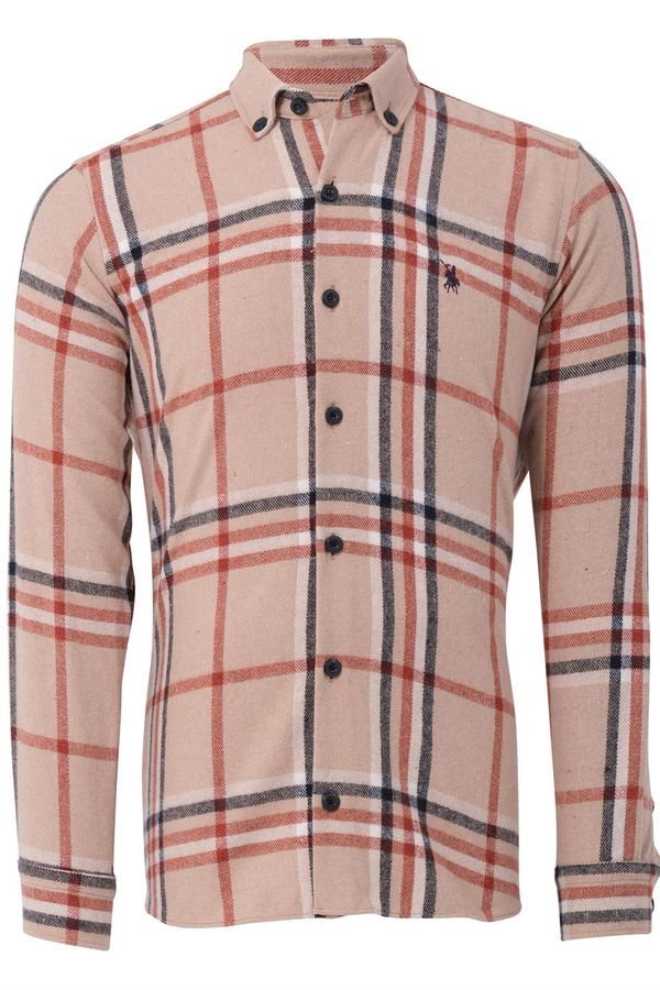 dewberry G787 DEWBERRY MEN'S SHIRT-BEIGE