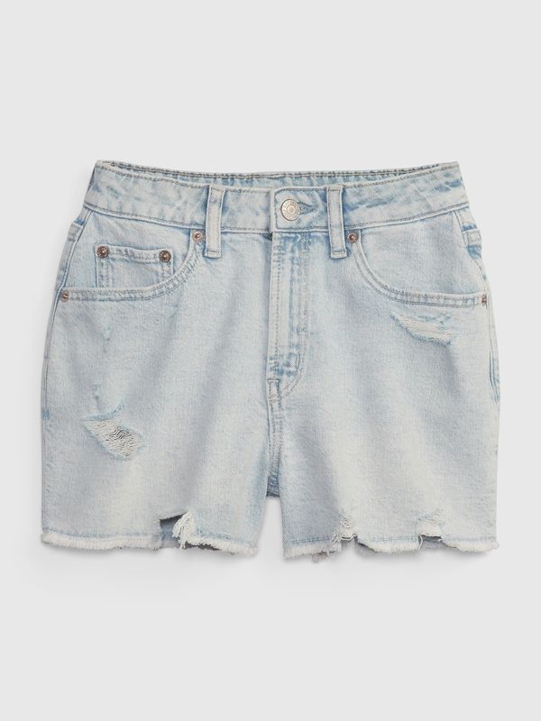 GAP GAP Kids Denim Shorts High Rise Girlfriend Washwell - Girls