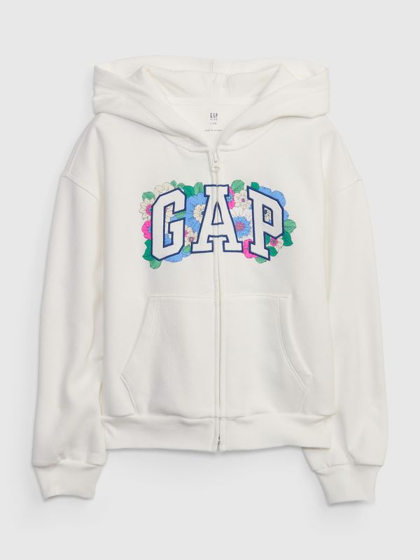 GAP GAP Kids Sweatshirt with Floral Logo - Girls