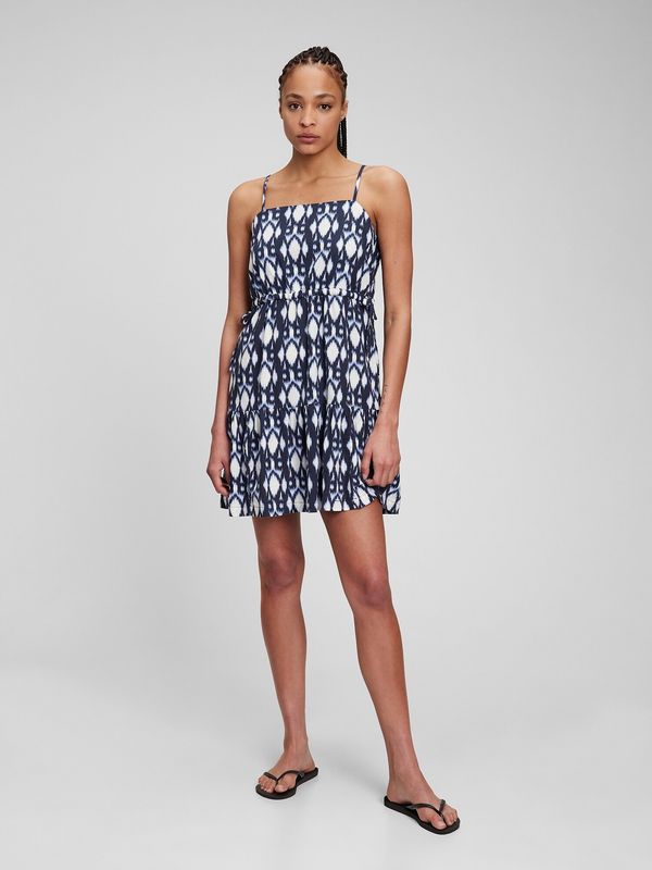 GAP GAP Linen Patterned Mini Dress - Women