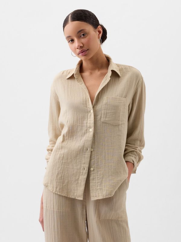 GAP GAP Oversize Muslin Shirt - Women