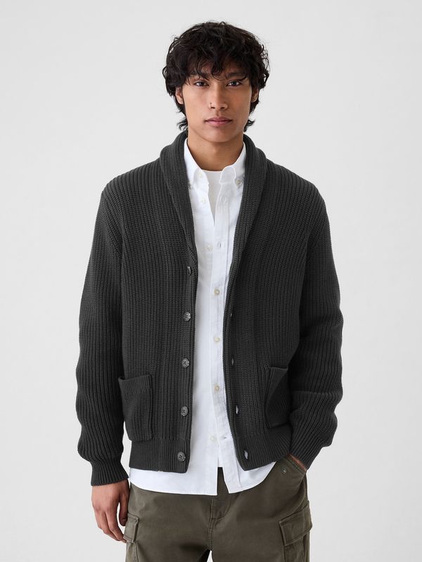 GAP GAP Ribbed cardigan - Men's